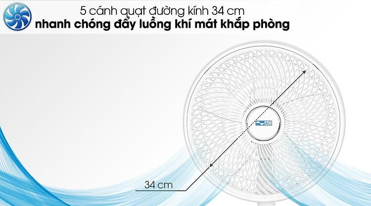 Quạt đứng AC DC inverter ASF01D145 16W
