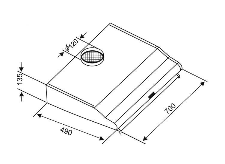 Máy Hút Khói Khử Mùi Bếp 7 Tấc TAKA TK-HC270S 2