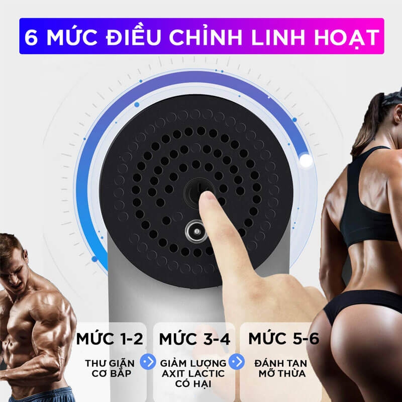 Máy Massage Đa Năng Cầm Tay Fascial Gun Cao Cấp FH-320 4
