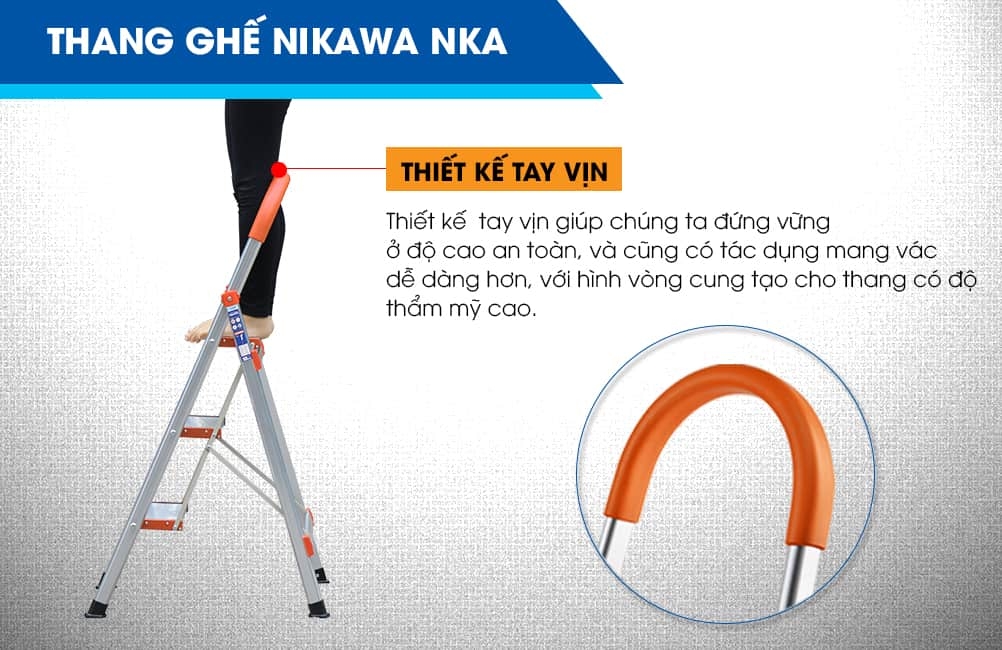 Thang Ghế Nikawa NKA-04 - 4 Bậc - 97cm 3