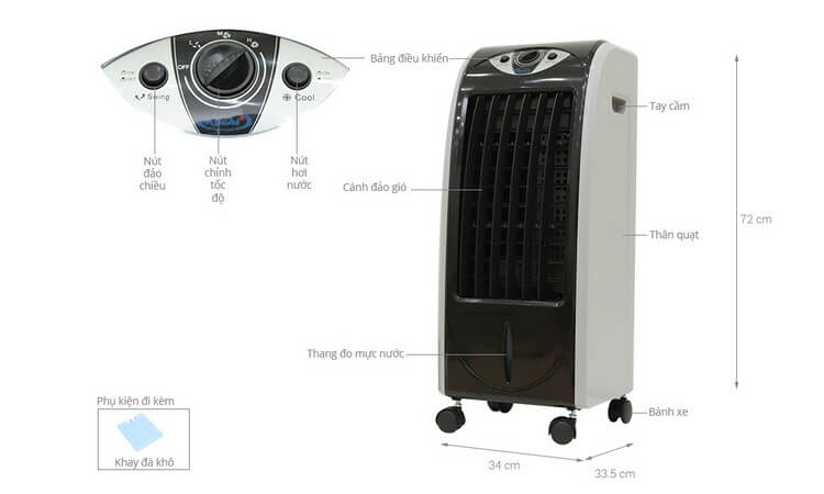 Máy Làm Lạnh Không Khí Kachi QLM-01
