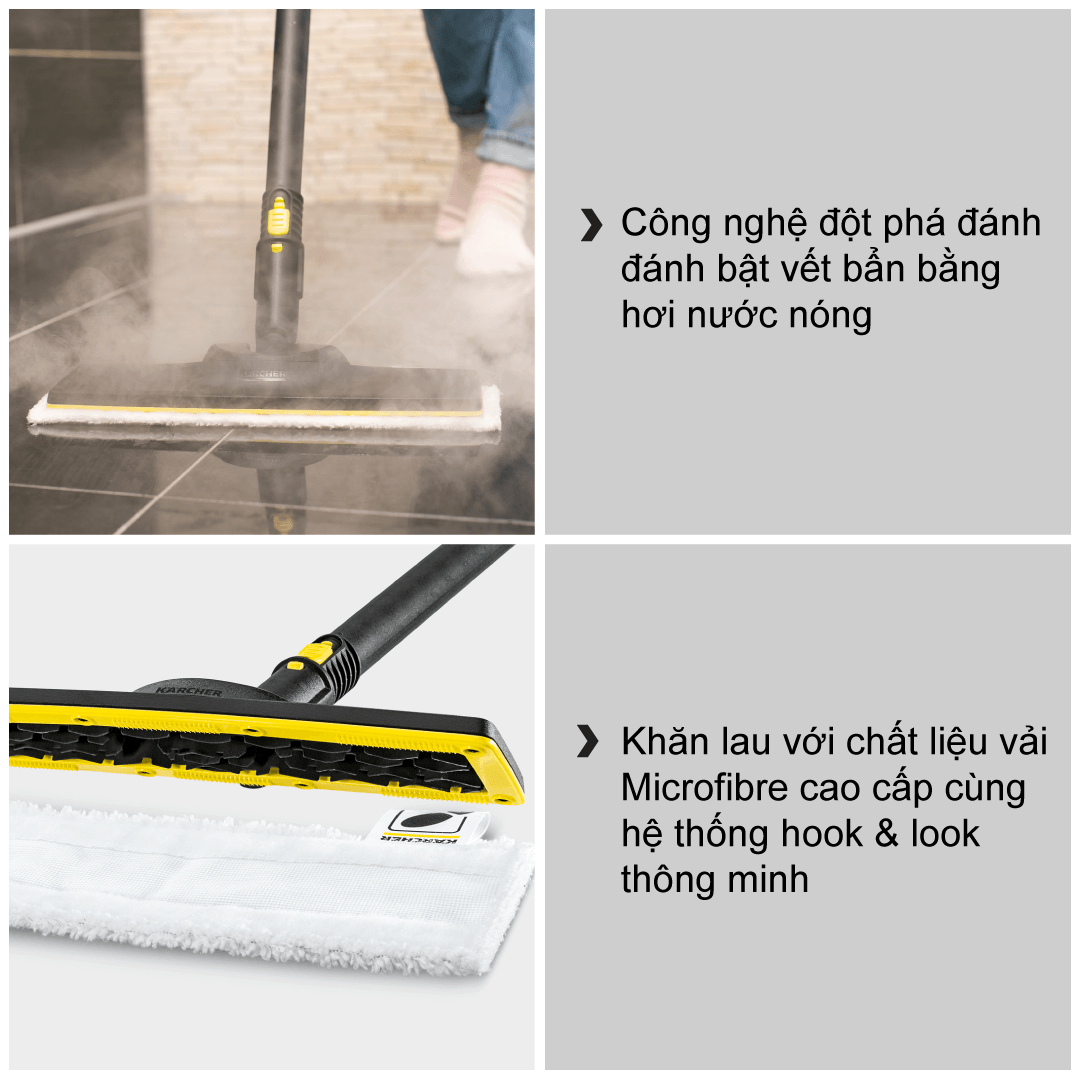 Máy Làm Sạch Bằng Hơi Nước Karcher SC2 Easyfix 3
