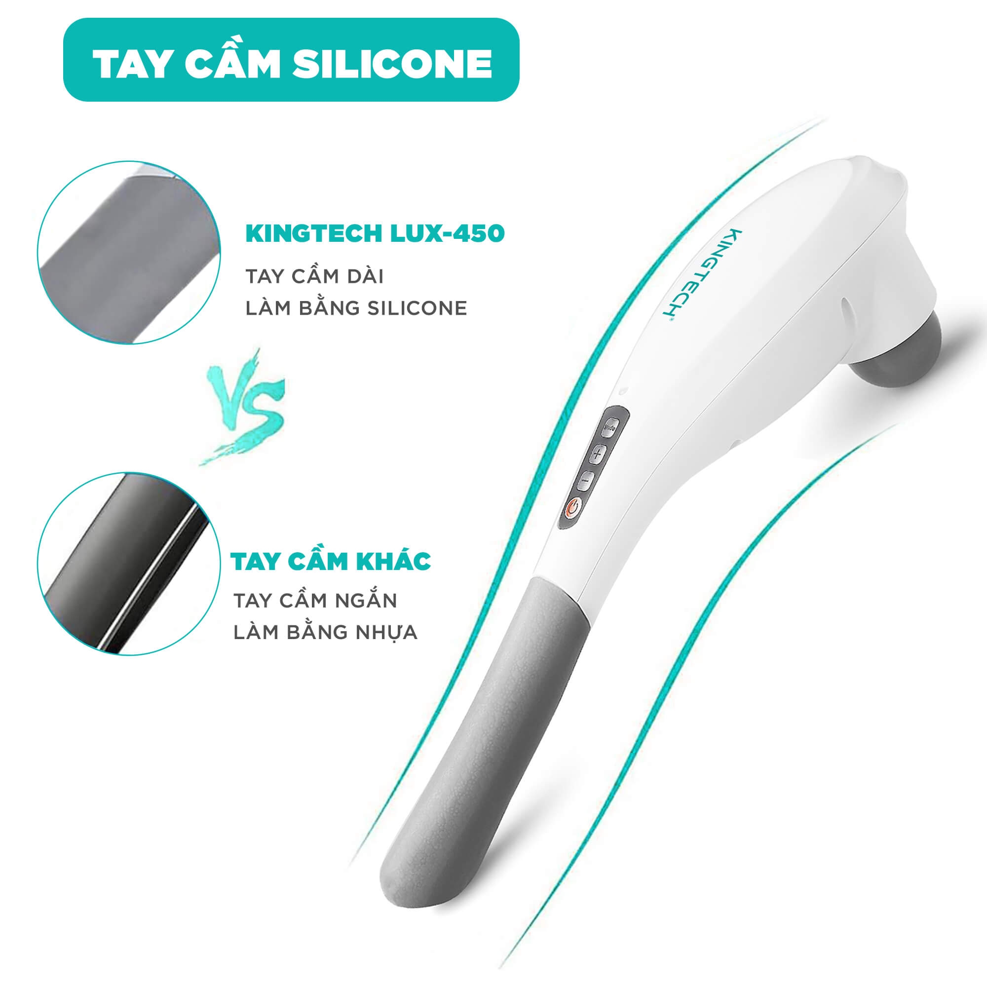 Máy Massage Cầm Tay Cao Cấp KINGTECH LUX450 4