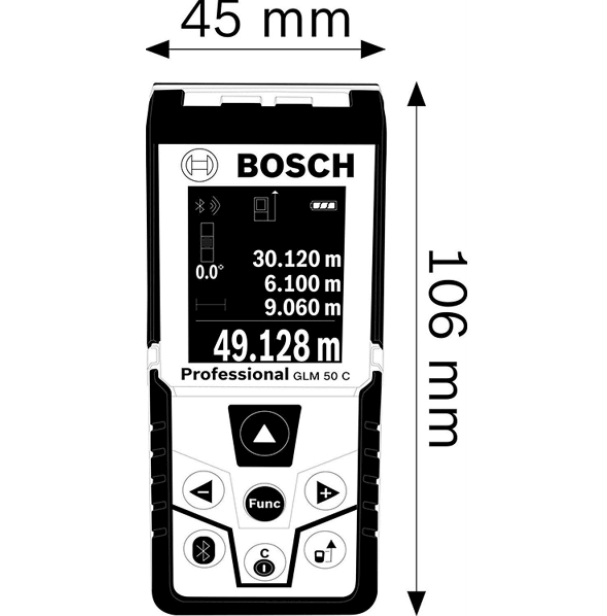 Máy Đo Khoảng Cách Laser Bosch GLM 50 C