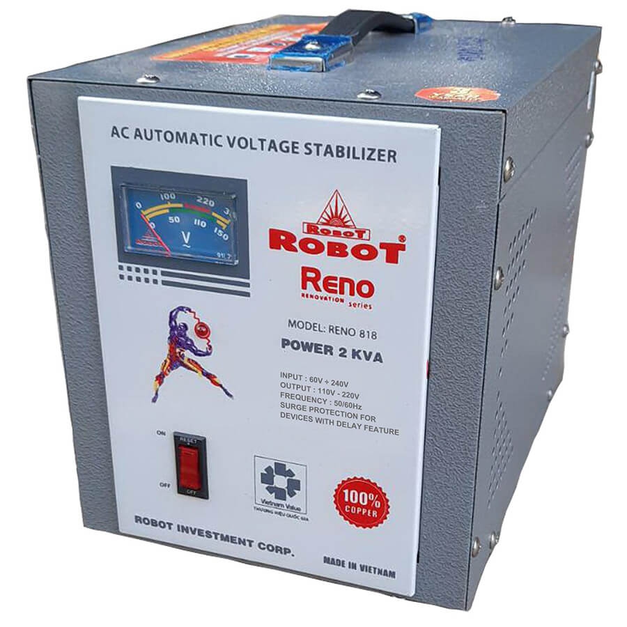 Ổn áp Robot 1 pha Reno 818 2KVA 1