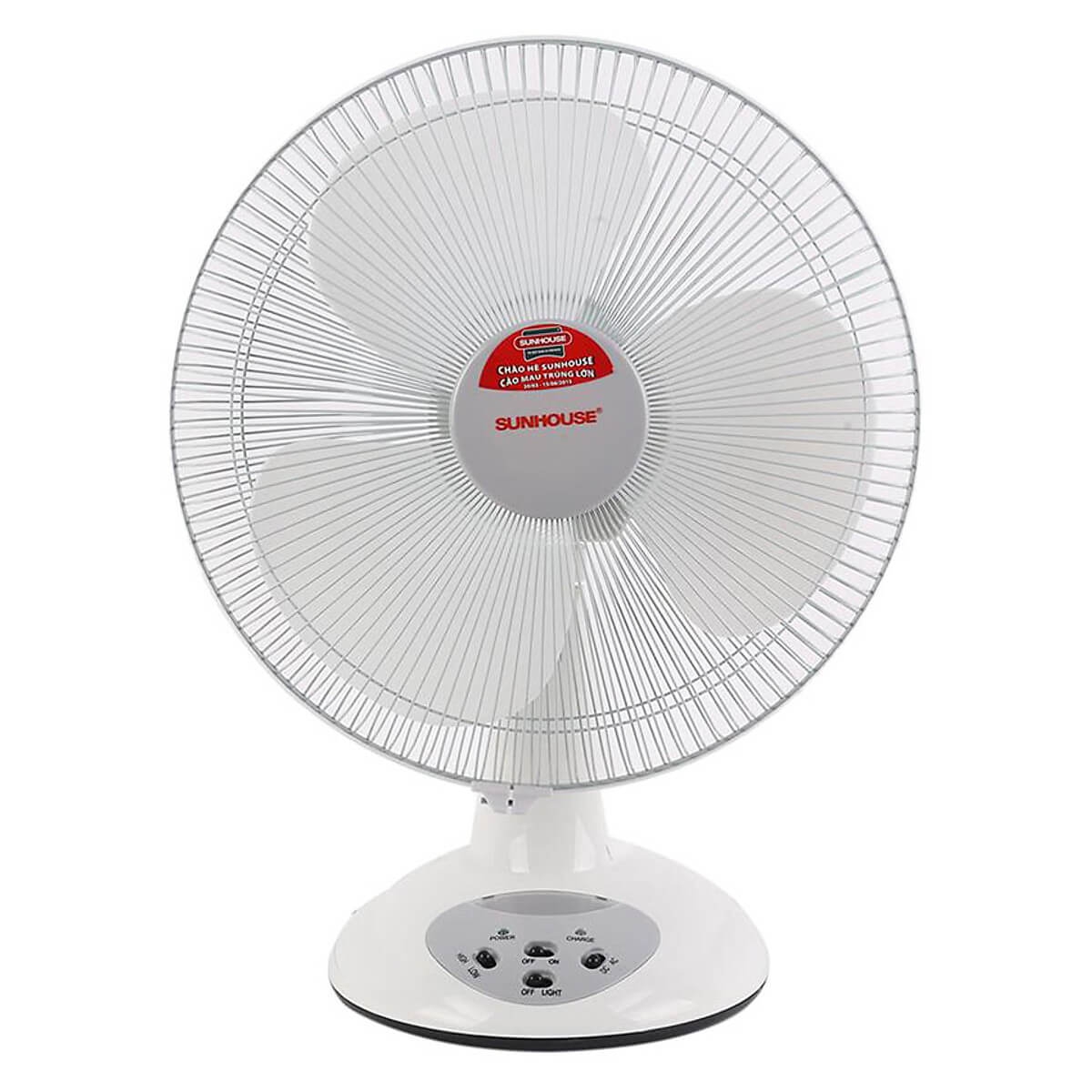 Quạt Bàn Sạc Tích Điện Sunhouse SH722