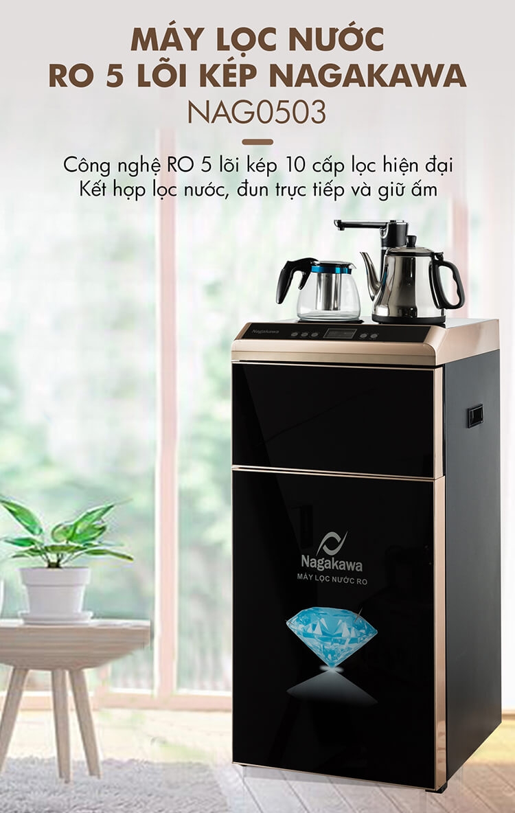 Máy Lọc Nước Đa Năng RO Nagakawa NAG0503 3