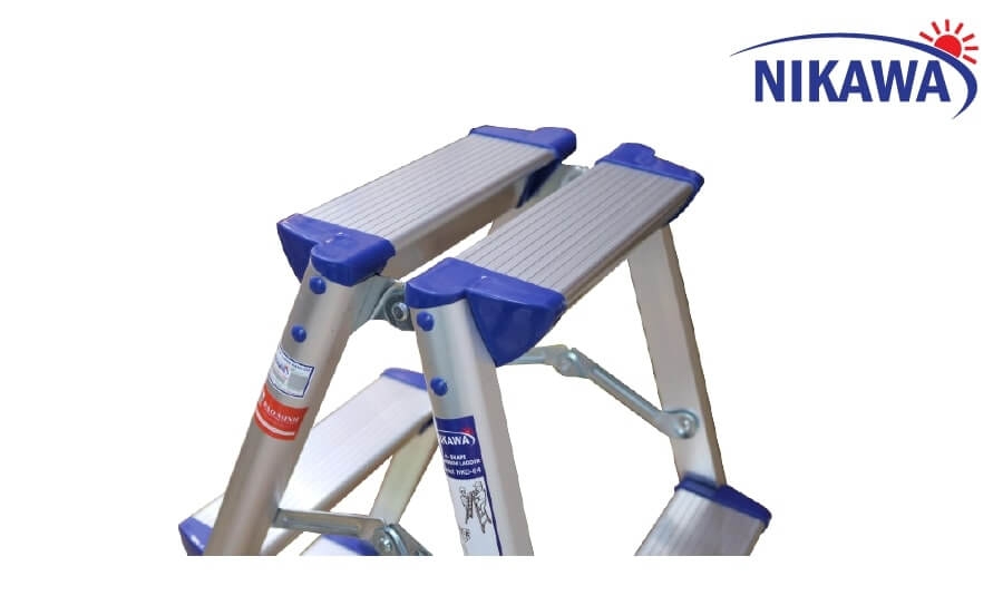 Thang Nhôm Gấp Chữ A Siêu Nhẹ Nikawa NKD-03 - 3 Bậc - 75cm