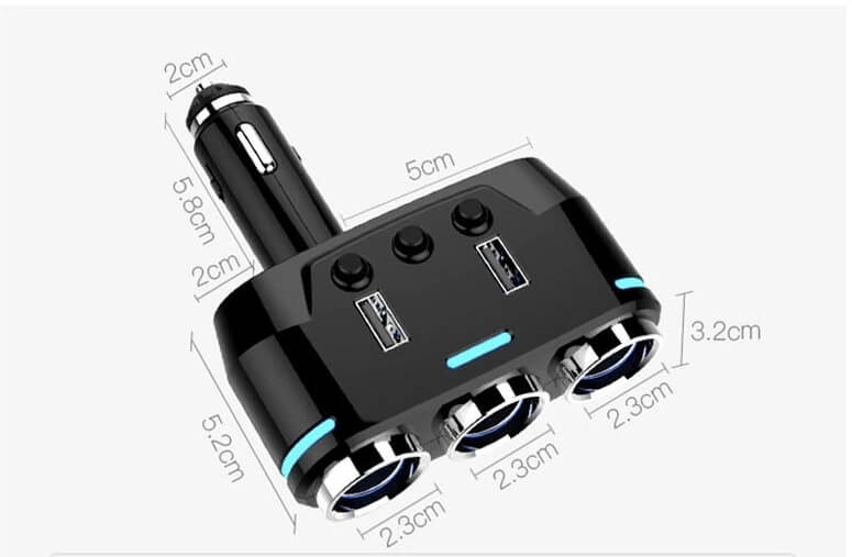 Tẩu Sạc Yantu B39 Bluetooth FM Kiêm Màn Hình Giám Sát Điện Áp