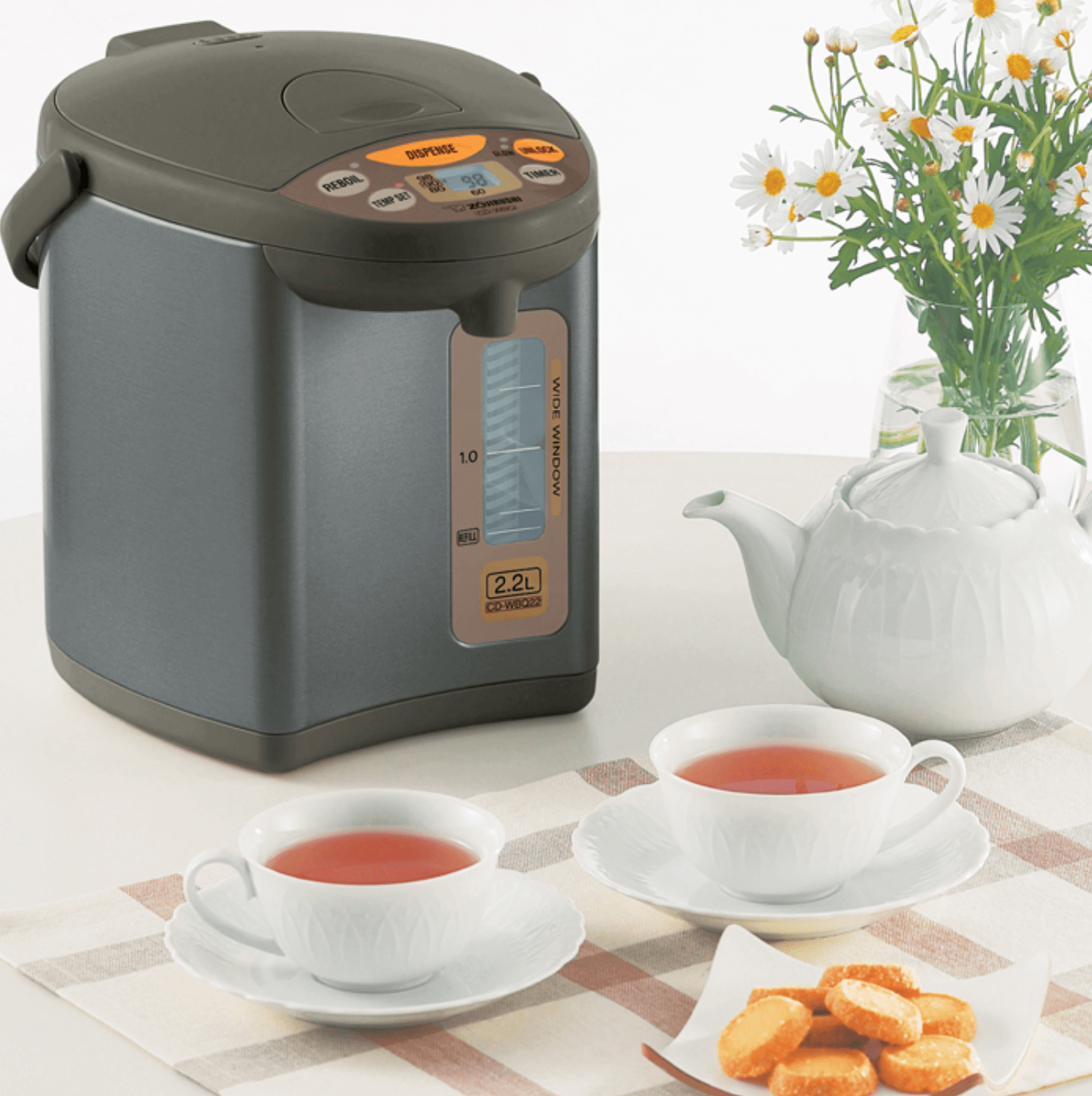 Bình Thủy Điện Zojirushi CD-WBQ22-TS - 2.2L 1