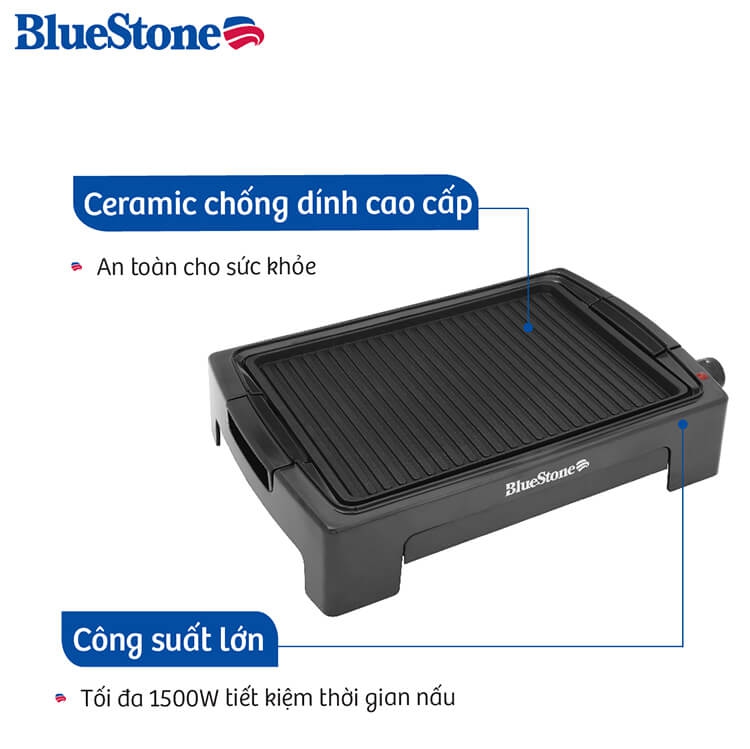 Vỉ Nướng Điện Ceramic Bluestone EGB-7418 (1500W) 2