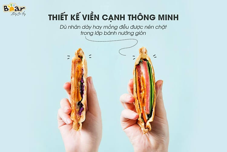 Máy Nướng Bánh Sandwich 2 In 1 BEAR DBC-P06N2 2L 5