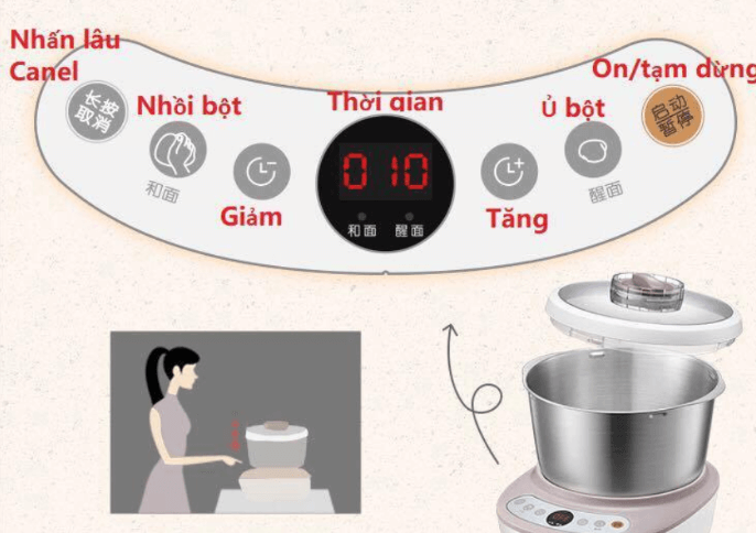 Máy Trộn Bột 5L Bear HMJ-A50B1 4