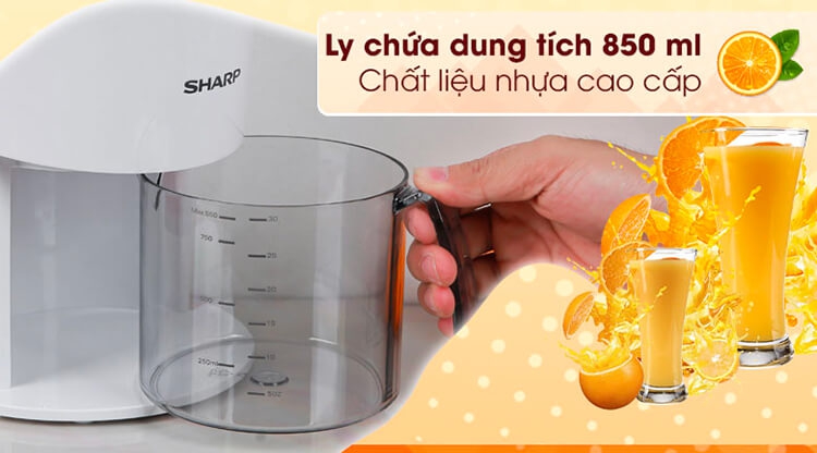 Máy Vắt Cam Sharp EJ-J408-WH 3