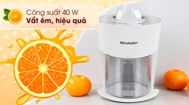 Máy Vắt Cam Sharp EJ-J408-WH 4