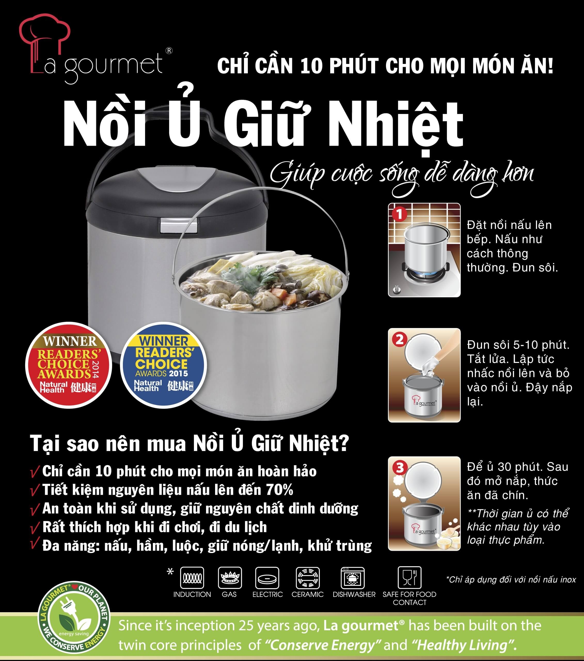 Nồi Ủ La Gourmet (7L)- 207869 1