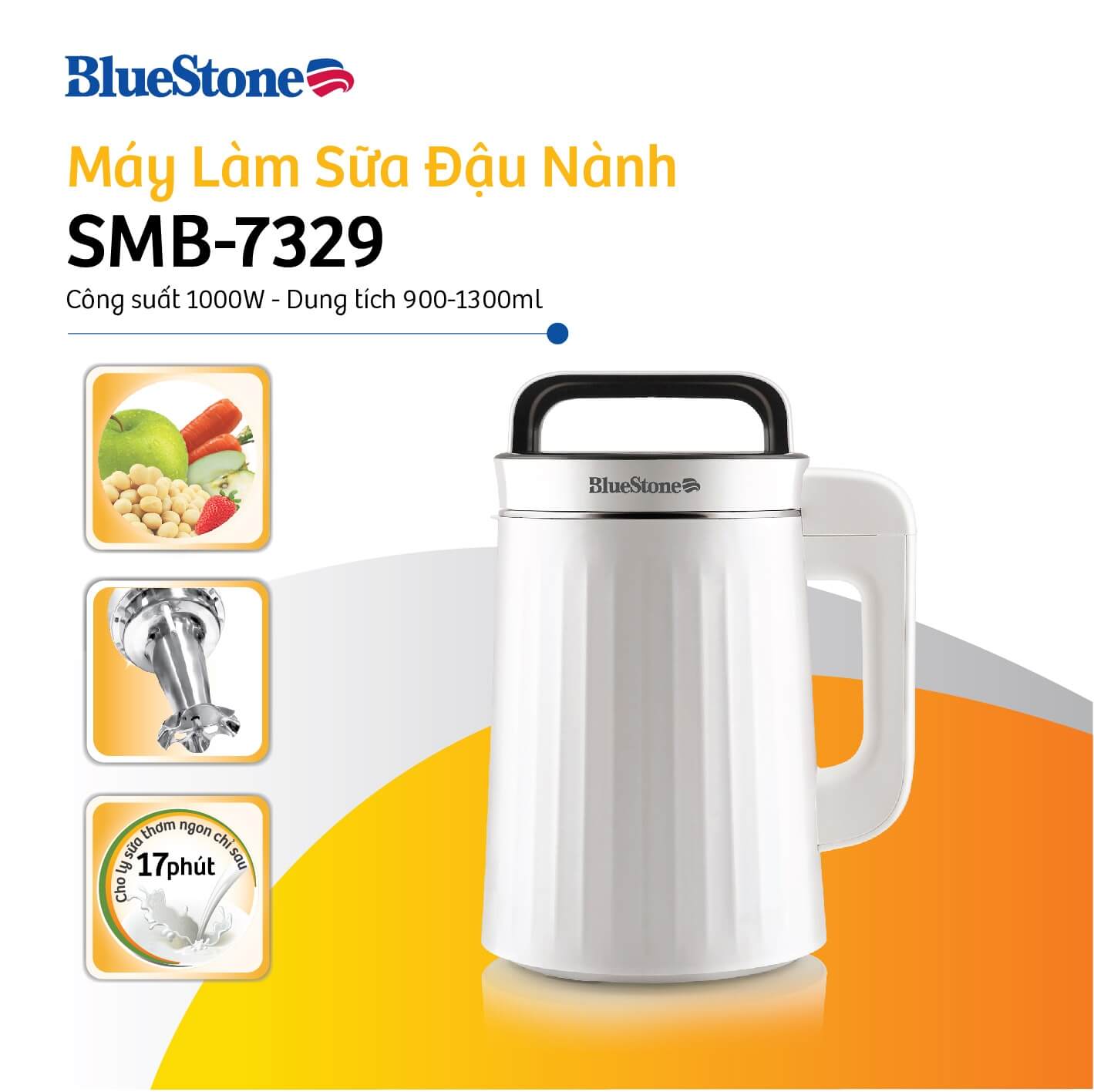 Máy Làm Sữa Đậu Nành Bluestone SMB-7329 (1.3 Lít)1