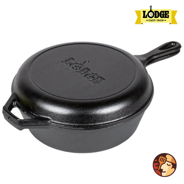 Combo Bộ Nồi Và Chảo Gang Lodge Đường Kính 26 cm