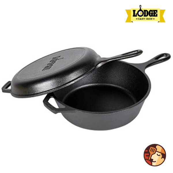 Combo Bộ Nồi Và Chảo Gang Lodge Đường Kính 26 cm