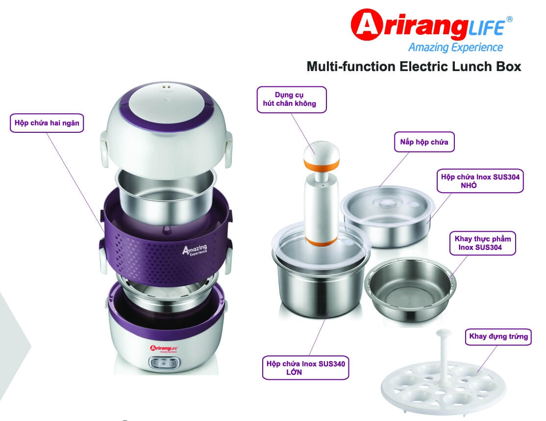 Hộp Hâm Nóng Arirang Life EL-ALS263 1