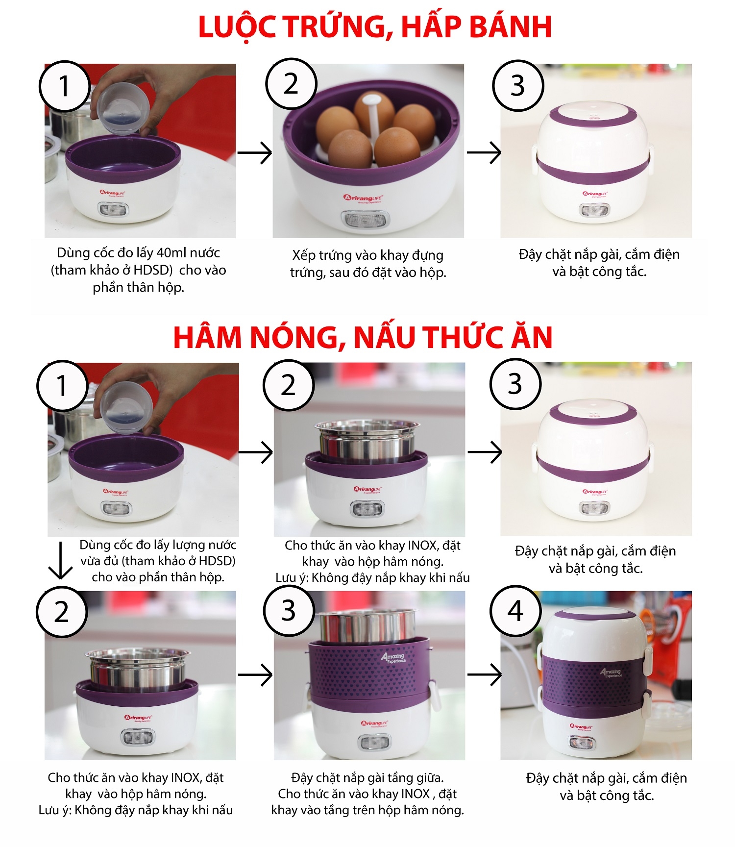 Hộp Hâm Nóng Arirang Life EL-ALS263 3