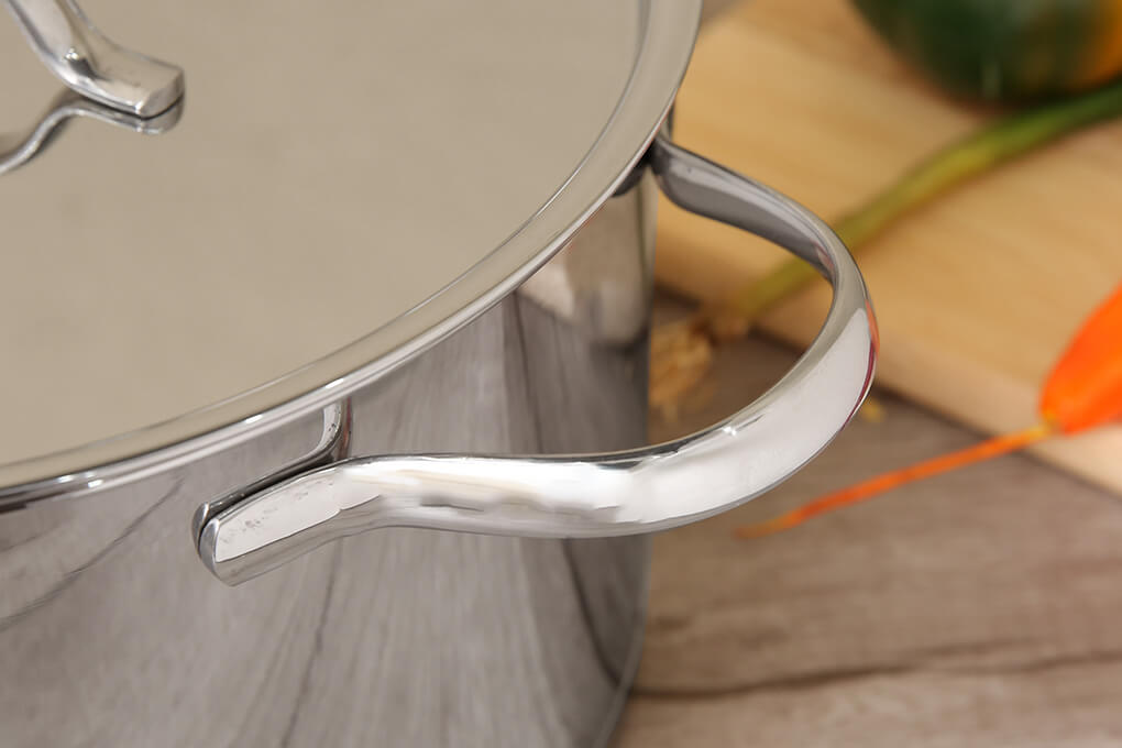 Nồi Inox 304 3 Đáy Nắp Inox 24 cm Fivestar N24-304OV