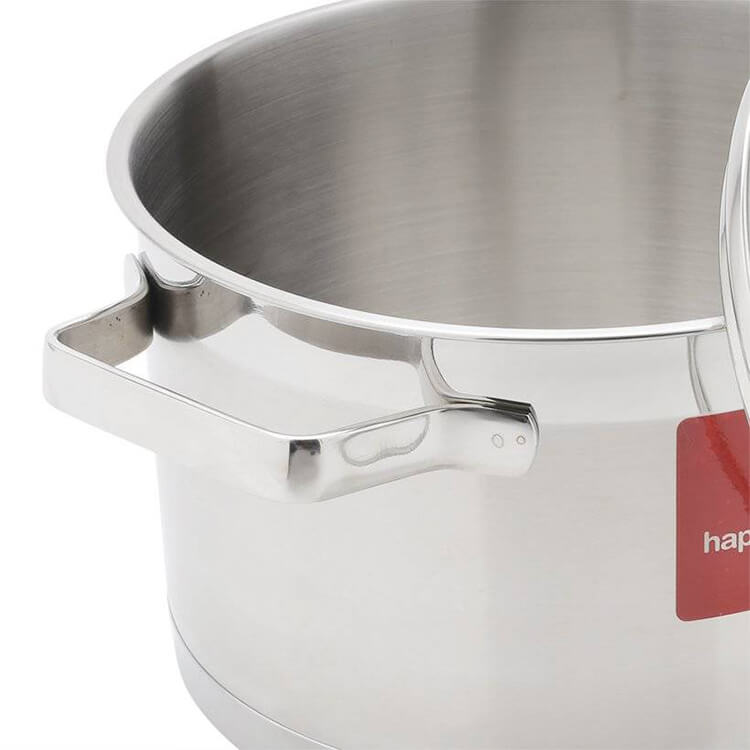 Nồi Inox Cao Cấp 3 Đáy Nắp Kiếng Happy Cook Richard Plus N16-RSP (16cm)