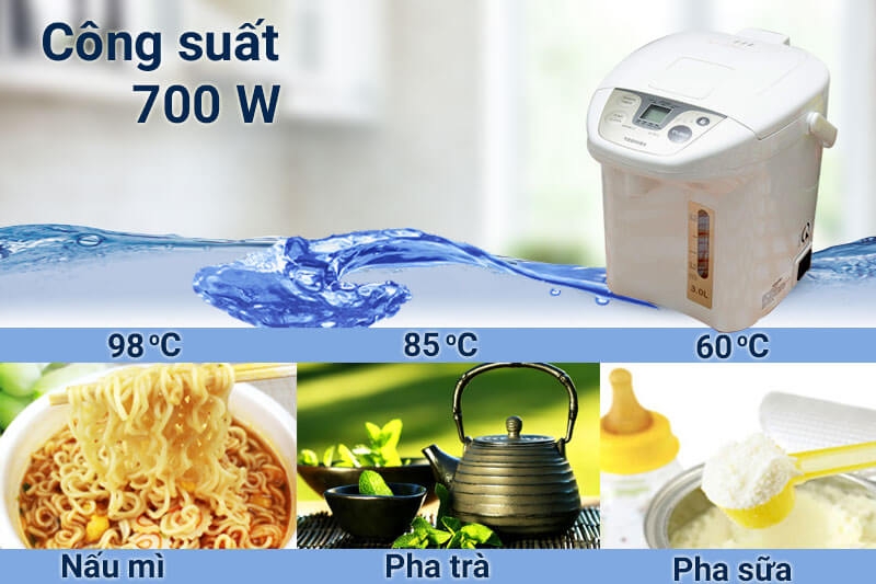 Bình Thủy Điện Toshiba PLK - 30FL (WT) 3L 2