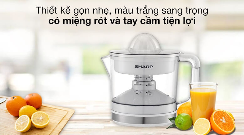 Máy Vắt Cam Sharp EJ-J407-WH 1