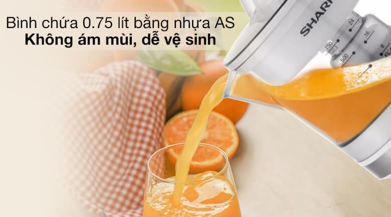 Máy Vắt Cam Sharp EJ-J407-WH 2