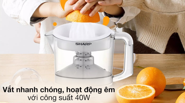 Máy Vắt Cam Sharp EJ-J407-WH 5