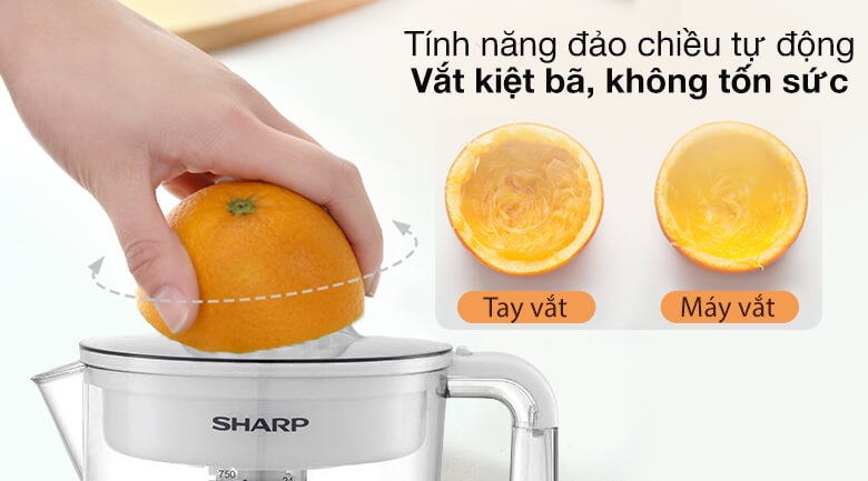 Máy Vắt Cam Sharp EJ-J407-WH 6