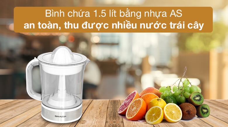 Máy Vắt Cam Sharp EJ-J415-WH 1.5L 2