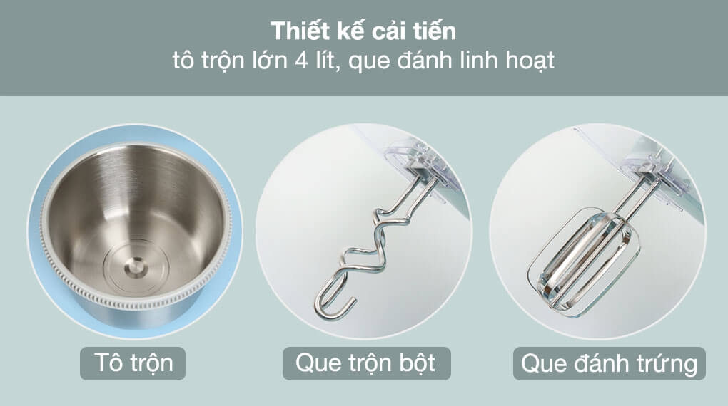 Máy Đánh Trứng Trộn Bột Tự Động Bear DDQ-B03V1 3