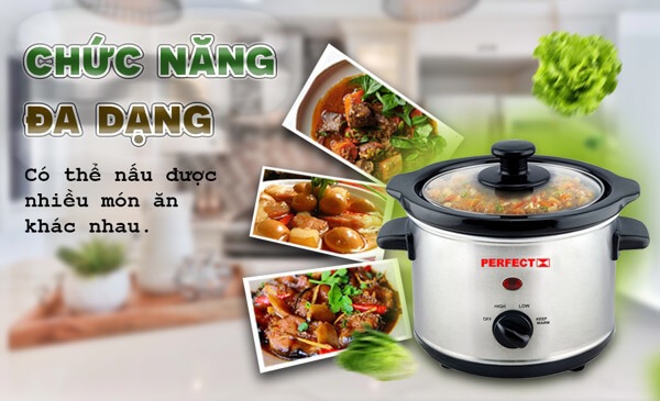 Nồi Nấu Cháo Đa Năng Perfect PF-S09 (2.5 Lít) 1