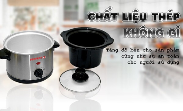 Nồi Nấu Cháo Đa Năng Perfect PF-S09 (2.5 Lít) 3