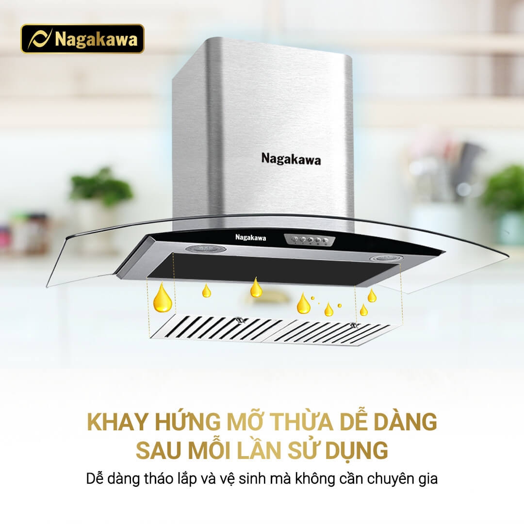 Máy Hút Mùi Than Hoạt Tính Cỡ Lớn Nagakawa NAG1857-70Cm 2