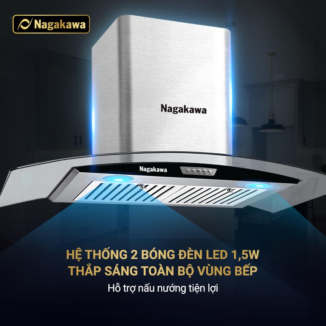 Máy Hút Mùi Than Hoạt Tính Cỡ Lớn Nagakawa NAG1857-70Cm 4
