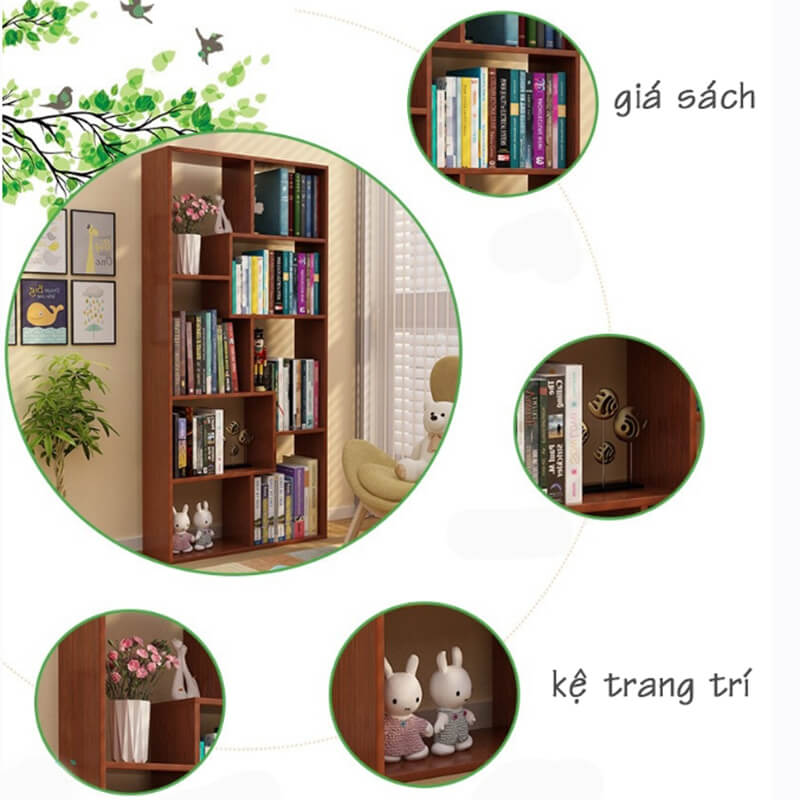 Kệ Sách Đa Tầng Để Sàn 2