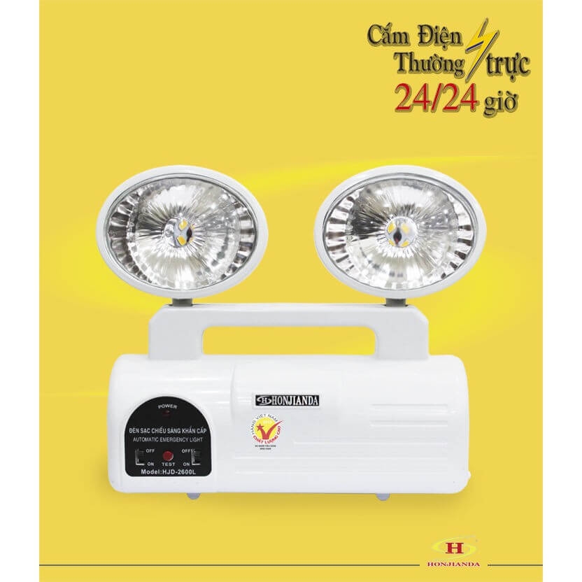 Đèn Sạc 2 Bóng LED Honjianda HJD-2600L
