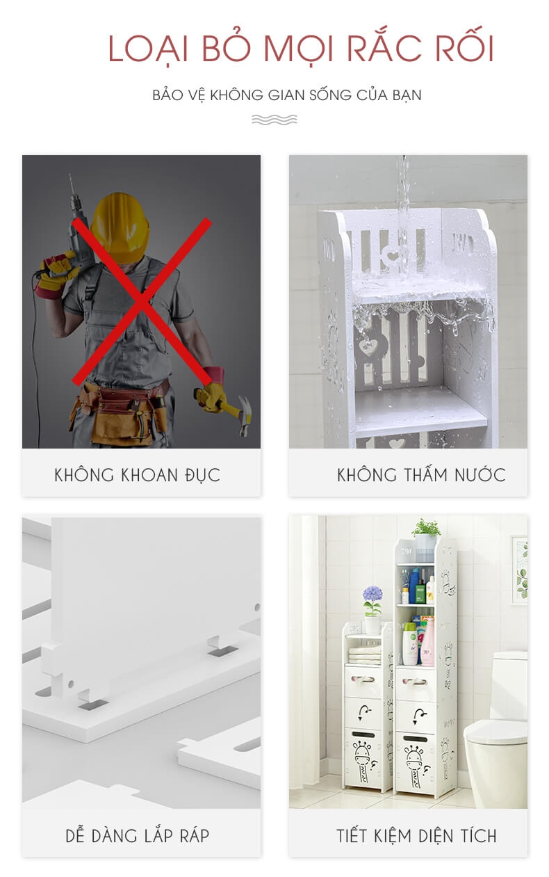 Kệ Nhà Tắm Kệ Đa Năng Chống Nước Thương Hiệu IGEA 3