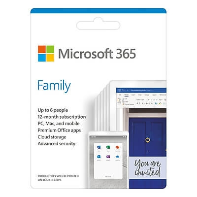 Phần Mềm Microsoft 365 Family English APAC EM Subscr 1YR Medialess P6 (6GQ-01144)