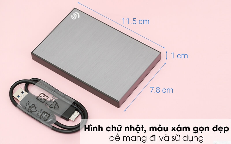 Ổ Cứng Di Động Seagate Backup Plus Slim 2TB USB 3.0 1