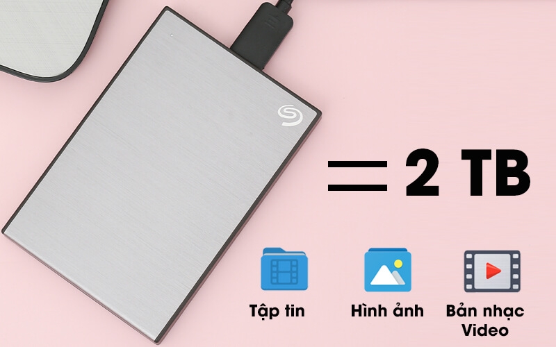 Ổ Cứng Di Động Seagate Backup Plus Slim 2TB USB 3.0 5