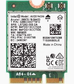 Card WIFI Intel WIFI-6 AX201