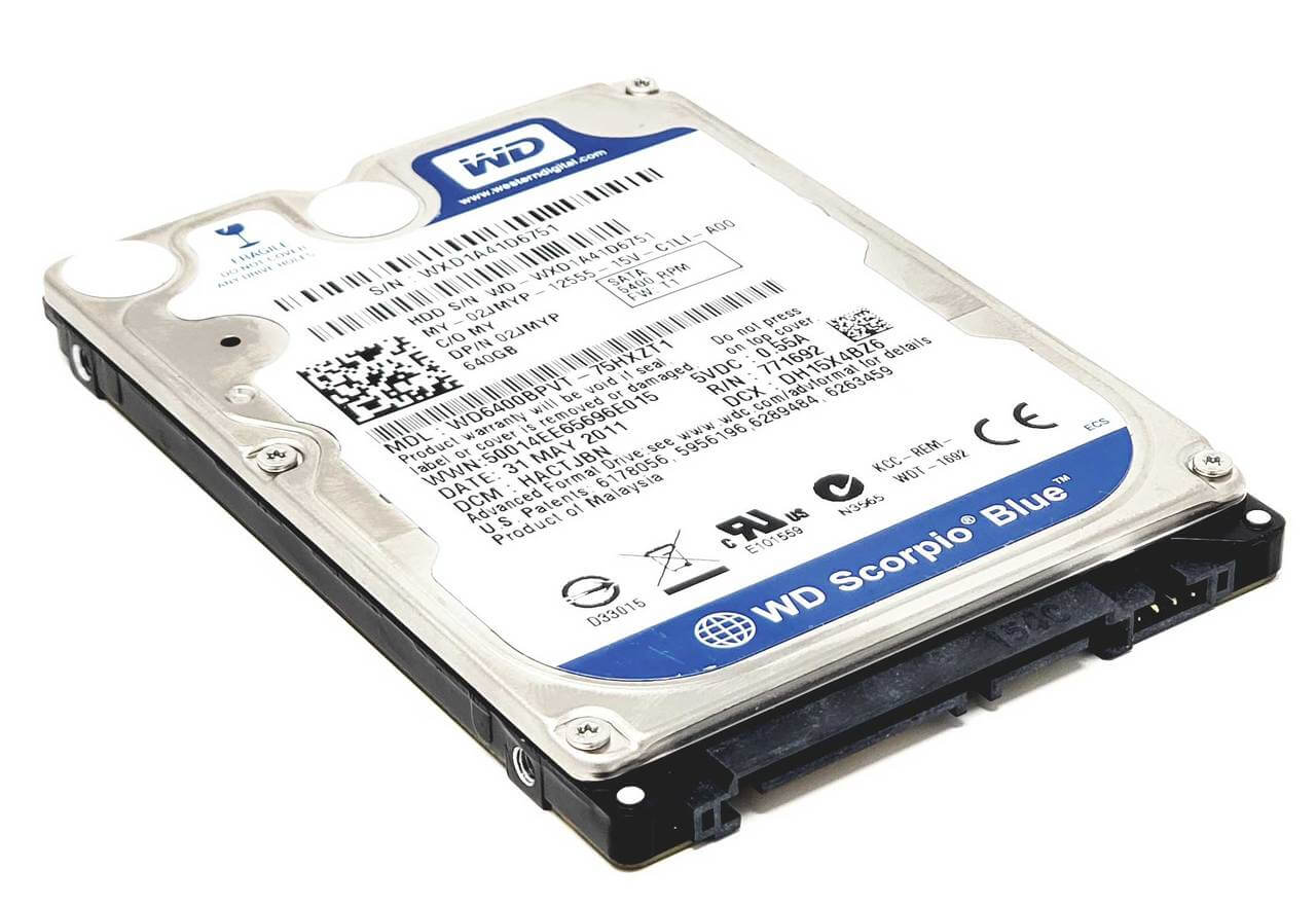 Ổ Cứng HDD Laptop WD 640GB WD6400BPVT-60HXZT3