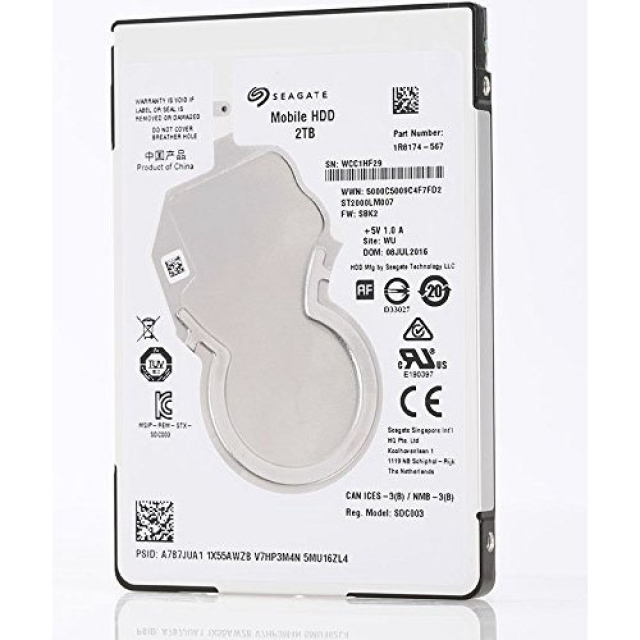 Ổ Cứng Laptop HDD Seagate Mobile 2.5 Inch 2TB 5400rpm ST2000LM007
