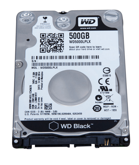 Ổ Cứng Laptop HDD WD Black 2.5 Inch 500GB 7200rpm WD5000LPLX