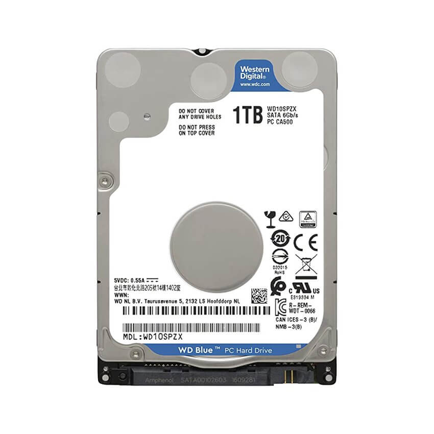 Ổ Cứng Laptop HDD WD Blue 2.5 Inch 1TB 5400 rpm WD10SPZX