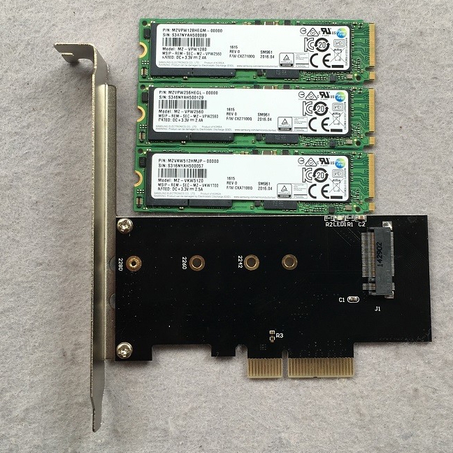 Ổ Cứng SSD M2-PCIe 512GB Samsung PM961 NVMe 2280 